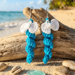 Aretes espiral con moño