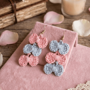 Aretes 3 moños
