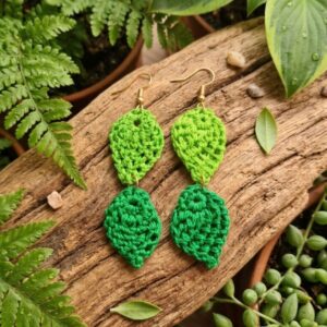 Aretes hojas